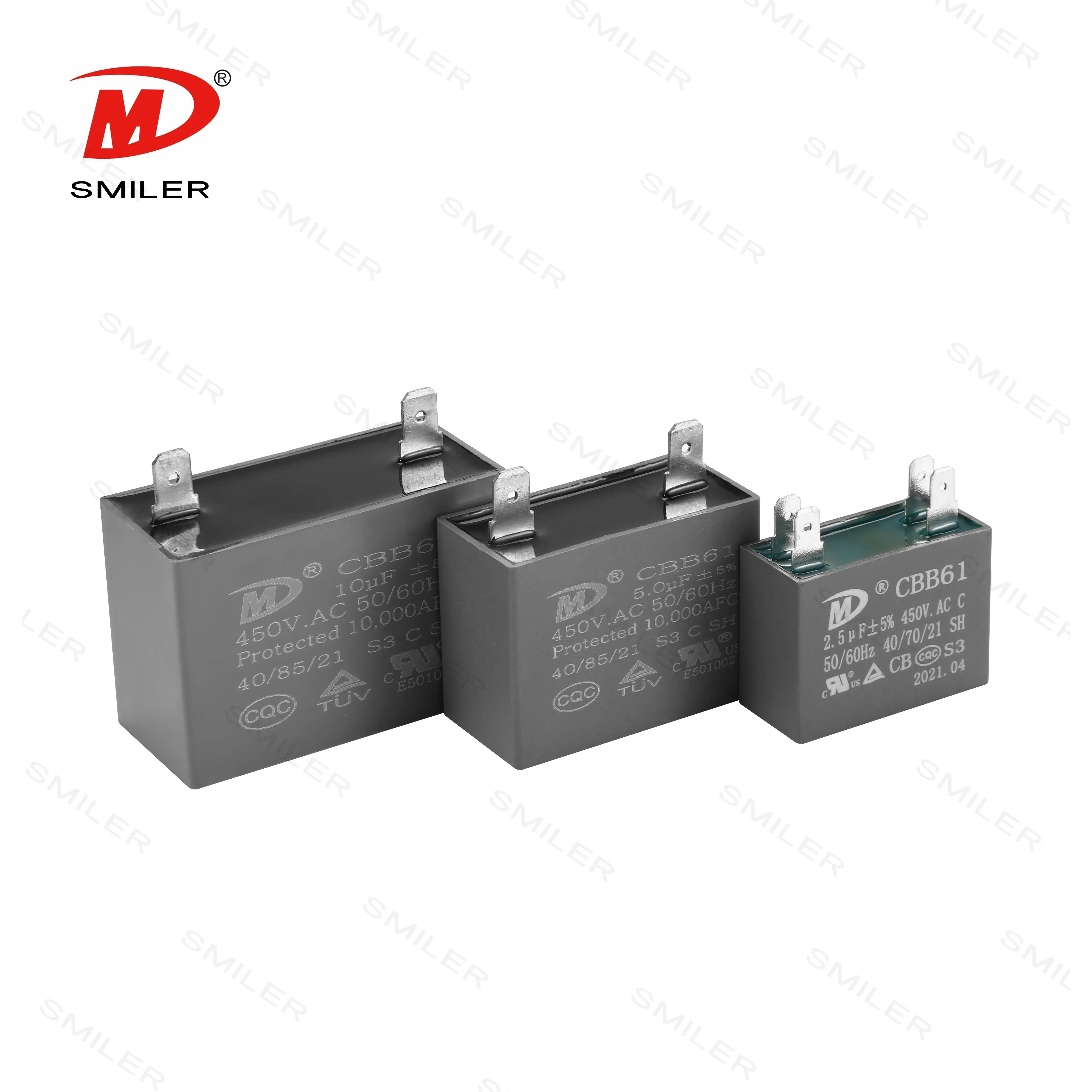 Capacitadores kondensator cbb61 p2 com smiler terminal