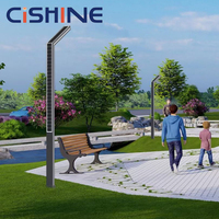Lampe solaire LED extérieure en aluminium étanche IP65 de Cishine pour aménagement paysager
