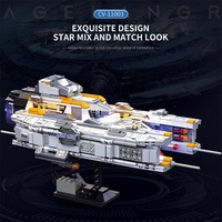 Reobrix 788 MOC Space Fighter Star Battleship Artillery Ship Model Briques DIY Assemblage Jouets Kits En Plastique Ensembles De Blocs De Construction
