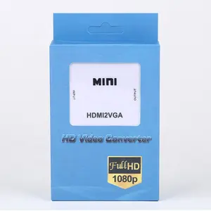 Mini vga'dan HD MI dönüştürücüsüne VGA ve ses L/r'yi bir HD MI çıkışına dönüştürür