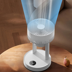 Nouveau ventilateur électrique de bureau silencieux et Portable à 5 vitesses, réglable, circulation d'air Rechargeable, avec veilleuse, <span class=keywords><strong>2023</strong></span> - Product Image 5