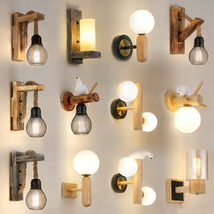 Applique murale rétro industrielle de style américain Lampe murale pour couloir intérieur Lampe murale en métal Vintage E27 Applique murale de chevet - Product Image 2