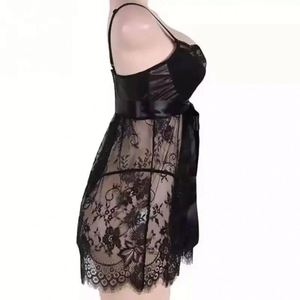 3XL 4XL 5XL taglie forti pigiami da sera pigiami da donna in pizzo Sexy - Product Image 5