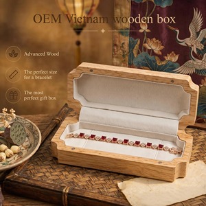 Wholesale Luxury Vintage Magnetic Wooden Jewelry Packaging <b>Box</b> <b>for</b> Necklaces <b>Bracelets</b> Pendants Rings High Quality - Product Image 4
