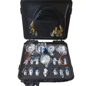 Kit de test hydraulique : 5 tuyaux de test, 5 manomètres, 13 raccords de test, 14 raccords en T - Product Image 2