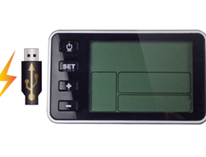 KT KT-<span class=keywords><strong>LCD</strong></span> EMC CE/ROHS/IP65 goedgekeurd 24V/36V/48V <span class=keywords><strong>LCD</strong></span> <span class=keywords><strong>display</strong></span> met snelheidsregeling & PAS-aanpassing voor elektrische fiets - Product Image 2