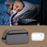 Sac de rangement de voyage pour accessoires de ventilateur, double couche, compartiments à poignée, extra large, doublure intérieure à fermeture auto-agrippante fixe