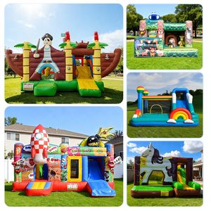 Château gonflable pas cher avec toboggan, combo gonflable pour enfants - Product Image 6