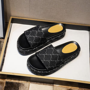 Pantuflas Casuales de Lujo para Mujer, Sandalias, Pantuflas Antideslizantes con Plataforma, Chanclas - Product Image 4