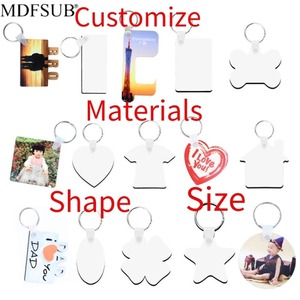 Portachiavi Quadrato in Plastica FRP 50x50mm Personalizzabile con Logo, Bifacciale, Flessibile, Creativo, per Sublimazione - Product Image 3