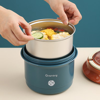 304 Edelstahl Lunchbox mit Tragegriff Auslaufsicher mit Deckel Mikrowellengeeignet Lebensmittelecht BPA-frei für Büro und Schule