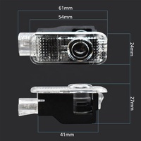 A4 B5 B6 B7 B8 B9 Q3 Q5 Q7 Q8 A6 C5 C6 C7 A1 A3 8v V8 8p Tt A5 A7 A8 için Araba Led Karşılama Lambası Kapı Logosu