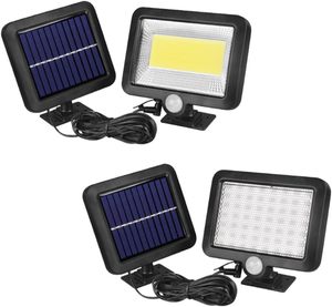 Lampe murale solaire LED COB pour jardin extérieur avec capteur de lumière, étanche IP65, 30W, économie d'énergie, CRI élevé 90, 6000K, lumière du jour, dimmable - Product Image 1