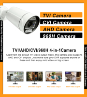 8MP 4k Analog Security Bullet Camera Outdoor, 5X Optical Zoom,4-in-1(TVI/CVI/AHD/CVBS), IR Night Vision,WDR,IP67,Full Metal,NTSC