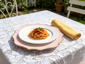 Piatto Decorativo con Bordo Ondulato Dorato - Elegante Sottopiatto Bicolore con Bordo Ondulato per Matrimoni ed Eventi - Product Image 4