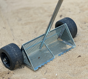 Râteau de sable avec roue Râteau à <span class=keywords><strong>puces</strong></span> de sable avec roues Râteau à <span class=keywords><strong>puces</strong></span> de sable pliant avec roues pour la <span class=keywords><strong>plage</strong></span>. - Product Image 5