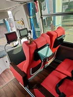 Moniteur de bus Android avec écran LCD IPS de 10/11,6 pouces, GPS, Android Auto, carte SD, USB et TV pour sièges de bus et fourgons