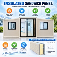 Maisons conteneurs pliantes imperméables au design moderne, maisons préfabriquées, conteneurs pour opérations de lutte contre les incendies et de sauvetage