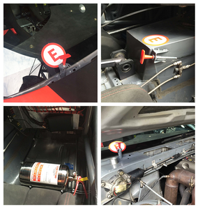 أنظمة إطفاء سيارات السباق 4.25 لتر تعمل ميكانيكيا طفايات الحريق - Product Image 6