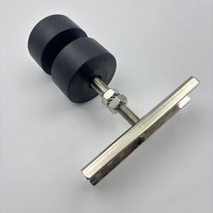 Nhiệm vụ nặng nề nhựa hiện đại Đôi bánh xe đường sắt hàng đầu treo cửa trượt theo dõi con lăn tiếng ồn thấp khả năng chịu lực cao cửa nội thất - Product Image 4