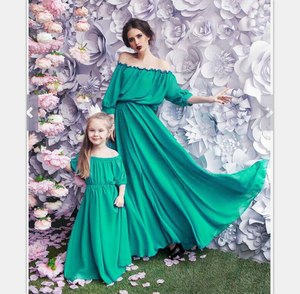 Vestidos a juego para mamá e <span class=keywords><strong>hija</strong></span> 2019, ropa a juego para madre e <span class=keywords><strong>hija</strong></span>, conjuntos a juego para <span class=keywords><strong>la</strong></span> fiesta <span class=keywords><strong>de</strong></span> Navidad familiar - Product Image 3
