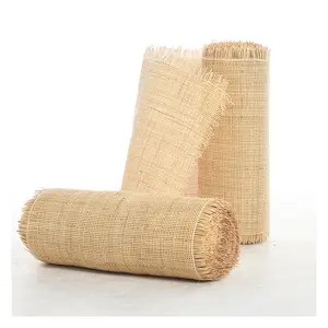 Wholesale Natural Furniture Square Wooden Rattan Webbing Wicker Cane Lounge Chair Cane Rattan Webbing Roll Rattan Webbing