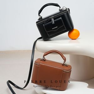 Pierre Loues <b>Box</b> Type Shoulder Bag Zipper Closure <b>Macaron</b> Colors Women's Everyday Use Spring 2026 - Product Image 2