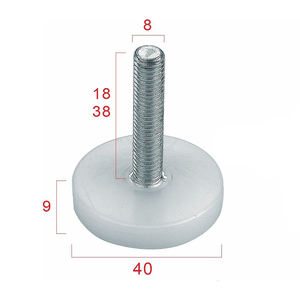 Niveleurs de meubles réglables en métal filetés, niveleur de jambe de glissement de <span class=keywords><strong>chaise</strong></span> de table - Product Image 2