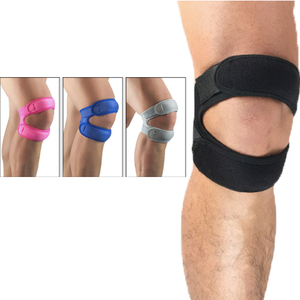 Rodilla protectora Fitness deportes ajustable doble abierto rótula rodilla tendón soporte - Product Image 2