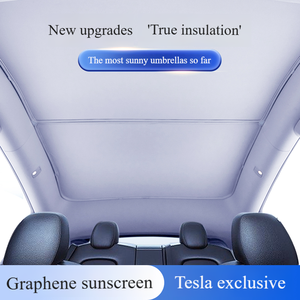 <span class=keywords><strong>Tesla</strong></span> <span class=keywords><strong>Model</strong></span> <span class=keywords><strong>3</strong></span> <span class=keywords><strong>Toit</strong></span> ouvrant en verre Pare-soleil <span class=keywords><strong>de</strong></span> <span class=keywords><strong>toit</strong></span> isolé télescopique Modèle Y Panneau <span class=keywords><strong>de</strong></span> protection solaire - Product Image 2