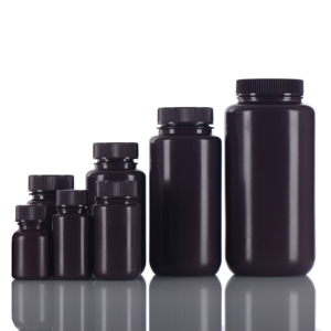 Atacado Laboratório Use Wide Mouth Plastic Reagent Garrafas para Liquid Sample Storage - Product Image 1