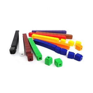 Cubes à doublure carrée en plastique de 10 couleurs, jouet pour enfants, éducatif, kit de maths pour enfants, nouveau, - Product Image 3