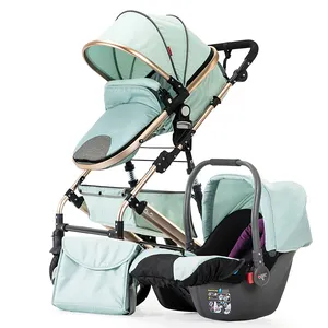 High quality travel system carrito de bebe pram pushchair cheap wholesale 3 in 1 walker stroller for baby traveling