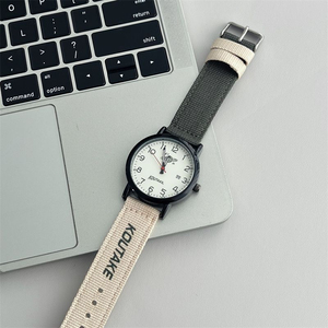 Reloj con Correa de Lona, Estilo Unisex, Ideal para Estudiantes Universitarios, Simple, Resistente al Agua, Diseño Casual Distintivo y Premium con Calendario - Product Image 3