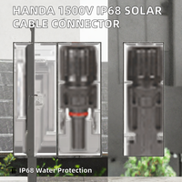 Connecteur de panneau solaire IP67 IP68 étanche mâle-femelle avec contact en cuivre et boîtier en PC