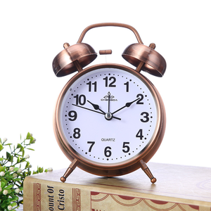 Orologio da Tavolo Solhui con Doppia Campana in Metallo da 3 Pollici, Numeri 3D, Orologio con Suoneria - Product Image 3