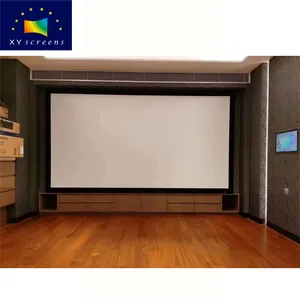 Xycreen ध्वनि अधिकतम 5 छिद्रित ध्वनि पारदर्शी घर सिनेमा निश्चित फ्रेम प्रोजेक्टर स्क्रीन