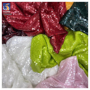 YX451 подиумное платье из тайской ткани с вышивкой блестками, 5 мм, прозрачная ткань с блестками - Product Image 3