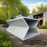 Maisons préfabriquées en conteneur pliant de 20 pieds en Chine Structure préfabriquée durable de bureau en acier et panneau sandwich pour bricolage
