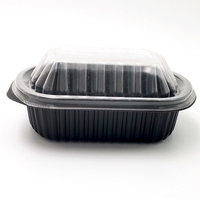 Boîte à Lunch à emporter en plastique, contenant jetable personnalisé en PP pour aliments de micro-onde