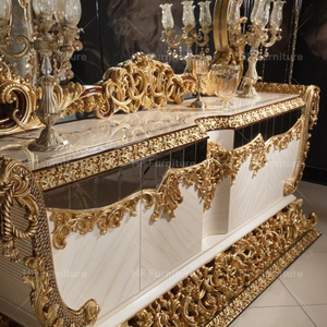 Armadietto della credenza Dubai di Design turco di lusso in legno intagliato antiche madiere Buffet armadi - Product Image 3