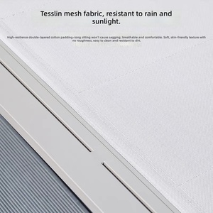 Chaise longue de loisirs en alliage d'aluminium pour extérieur, idéale pour villas, cours, piscines, hôtels, maisons d'hôtes et plages - Product Image 3