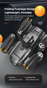 Mini Dron LF638 con Sistema de Vuelo Inteligente, Cámara Dual 4K HD, Plegable, para Principiantes, Control Remoto en Tiempo Real de 1 km, Control por Aplicación - Product Image 2