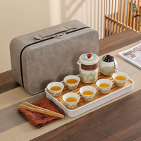Ensemble cadeau d'entreprise de haute qualité personnalisé pour la fête de Thanksgiving, ensemble cadeau de thé en céramique blanc pour les fêtes, ensemble cadeau de thé pour les partenaires