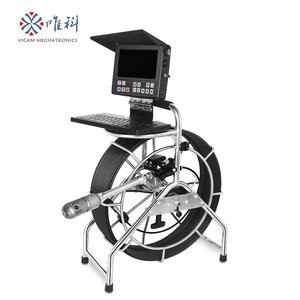 Caméra d'inspection étanche Vicam 45 mm à double rotation |   Caméra d'inspection de <span class=keywords><strong>canalisation</strong></span> industrielle de 60 m pour égouts - Product Image 2