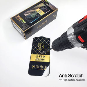 Protector de pantalla de vidrio templado ESD antiestático 100% HD Shine para teléfonos móviles <span class=keywords><strong>iPhone</strong></span> 14 15 16 Pro Max - Product Image 4