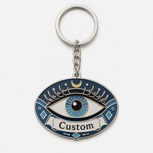Wholesale High Quality Custom <b>Keychains</b> Eye Pattern Chains Abstract Art <b>Personalized</b> Trendy Decor Key Rings - Product Image 2