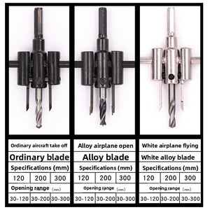 Scie cloche réglable pour trous circulaires, nouveau type, outil de découpe de trous circulaires pour le bois, outils de travail du bois sans fil - Product Image 3