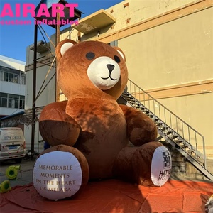 Tùy chỉnh Inflatable giáng sinh gấu, Plush Inflatable giáng sinh gấu phim hoạt hình cho hiển thị - Product Image 3
