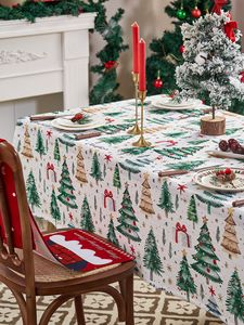 <span class=keywords><strong>Nappe</strong></span> de Noël en polyester faite à la main avec motif flocon de neige, imprimée pour le Nouvel An, idéale pour les fêtes à domicile - Product Image 1